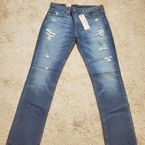 New Mens Levi's 511 Distressed Slim Jean's 36X34